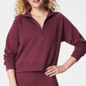 SPANX AirEssentials Half Zip in Fig